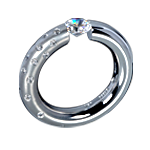 Diamond tension setting ring